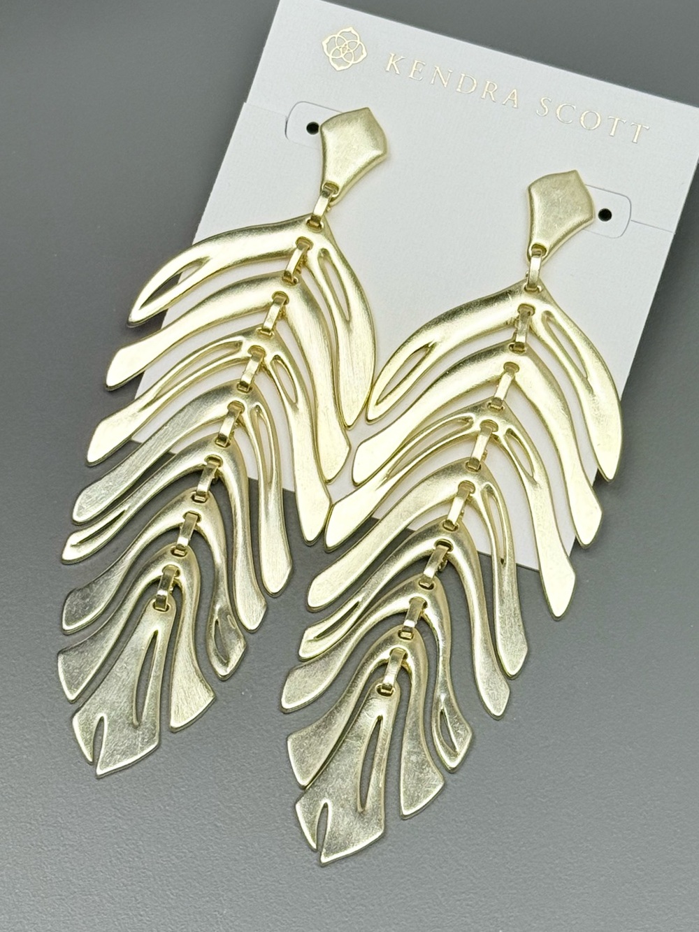 Kendra Scott Maddox Gold Statement Earrings